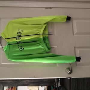 Neon Green '90s Baby Sweatsuit